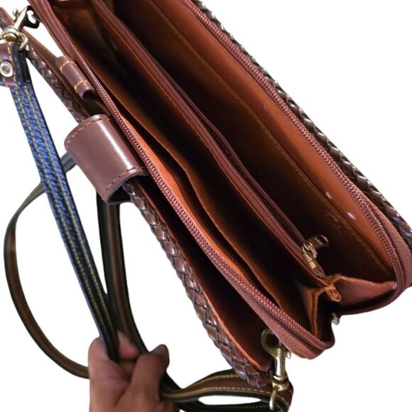 VTG Dooney Bourke Planner Zip Along Purse Notebook Agenda All Weather Leather